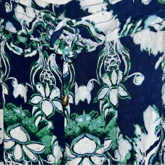 Nicole Miller Women’s L Linen Pants Cropped 34x24 Drawstring Waist - Picture 4 of 7